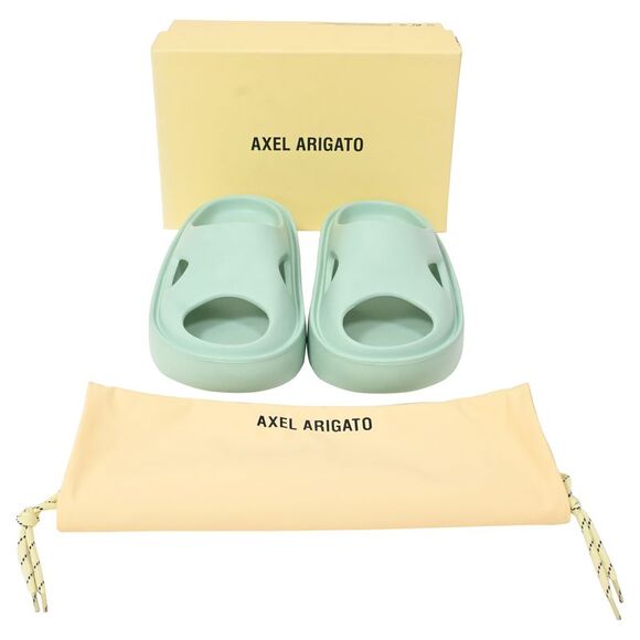 Axel Arigato Magma Platform Sandals in Green Rubber